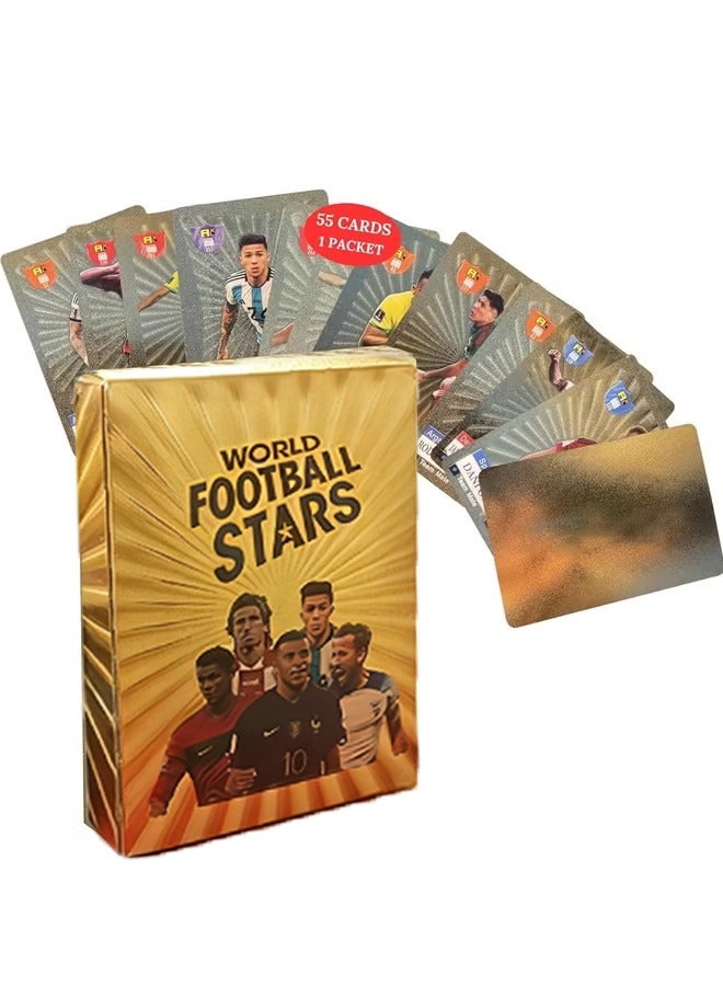 Playing Soccer Cards | 55 Unique Cards for Soccer Players | Unforgettable Moments for The Whole Family for Friends, Siblings, and Soccer Fans | Printed on Premium Paper – Golden - Image 1